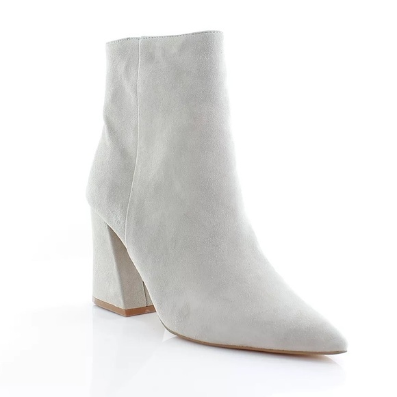 Steve Madden Matilda Women's Grey Suede Ankle Boots Size 10M Minimalist Classic - Picture 1 of 16